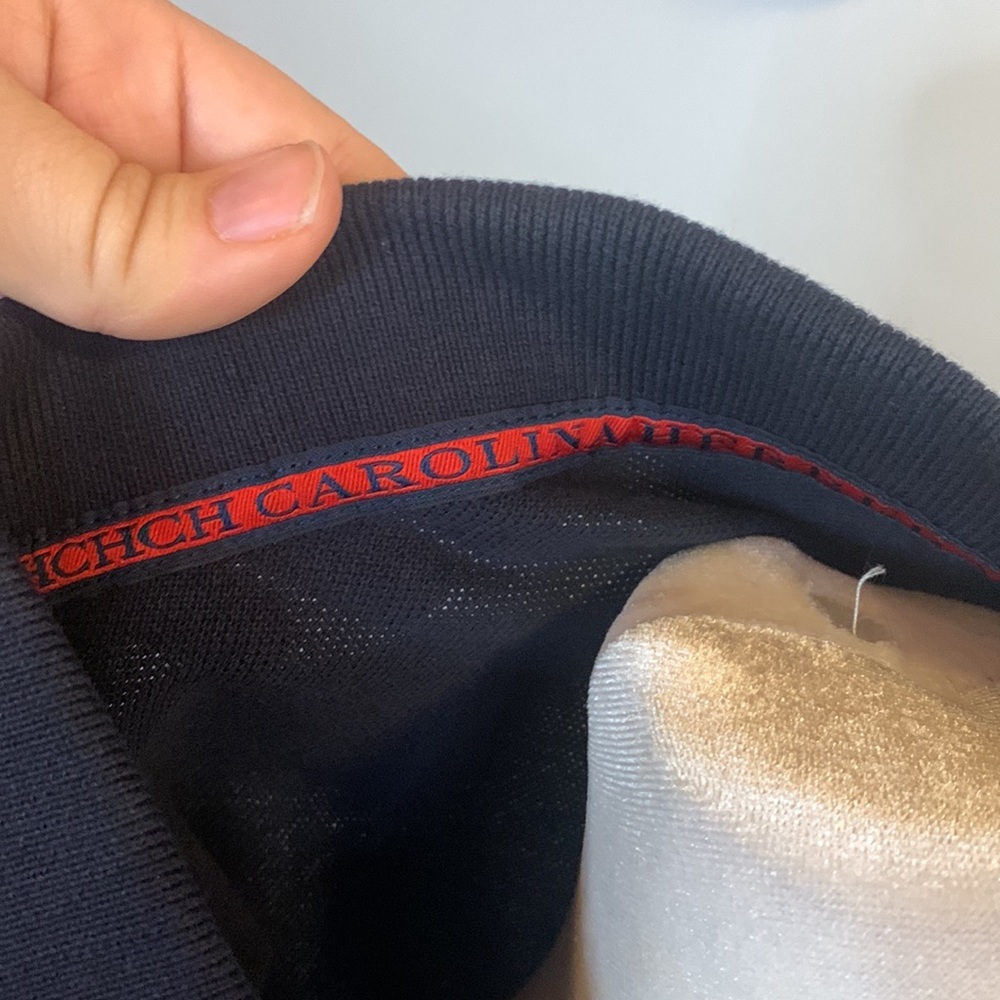 [Carolina Herrera] Navy Blue Polo Shirt - Size XXL - Picture 5 of 7